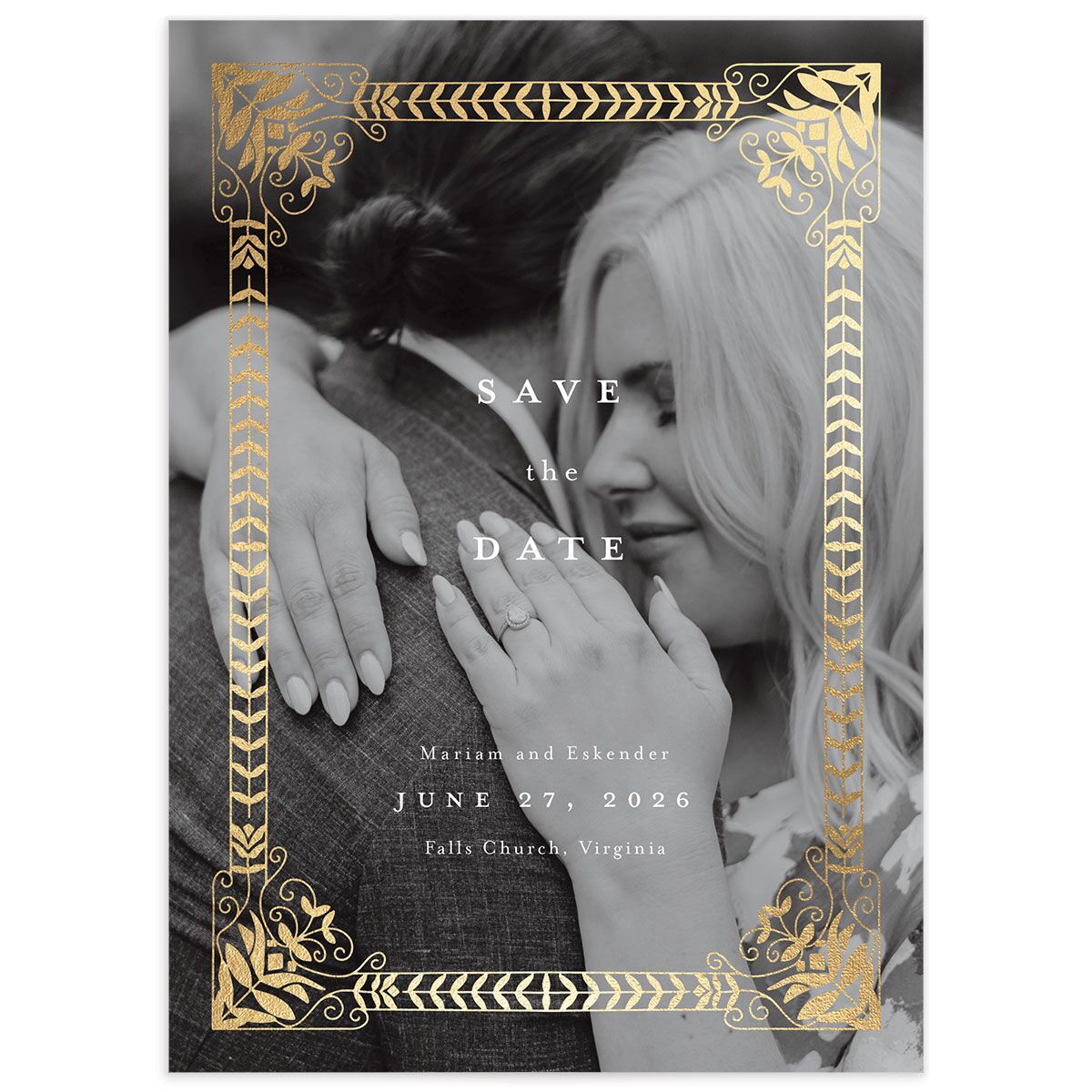 Gilded Tapestry Save the Date Cards