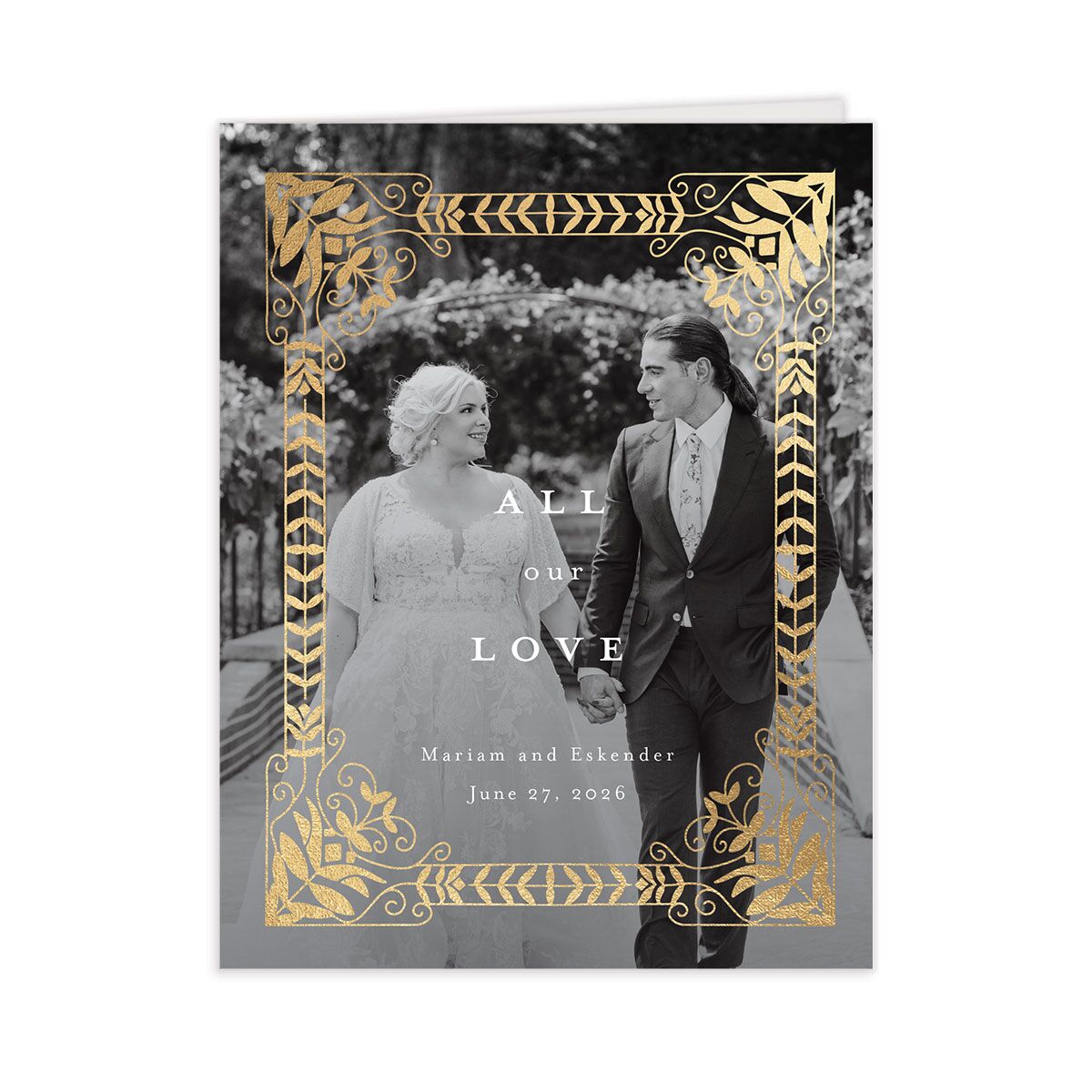 Gilded Tapestry Thank You Cards