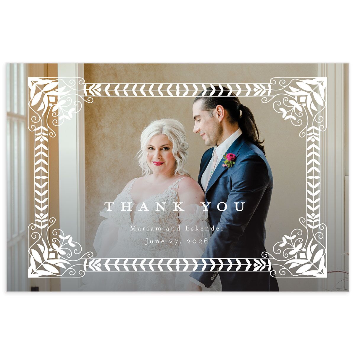 Medieval Elegance Thank You Postcards