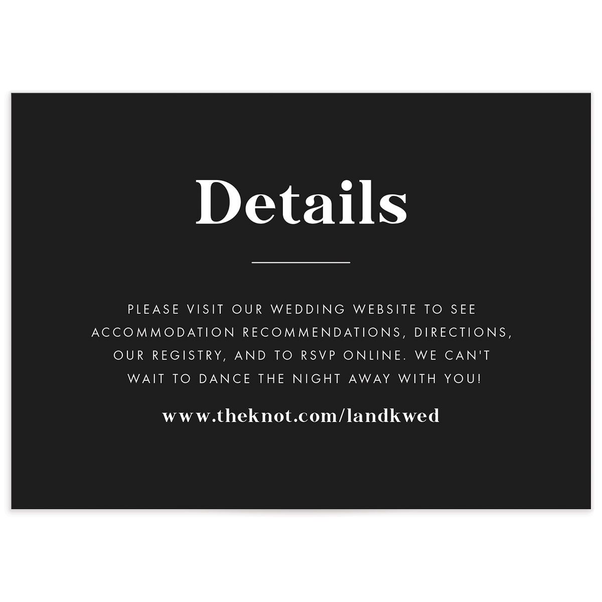 Modern Ellipse Wedding Enclosure Cards