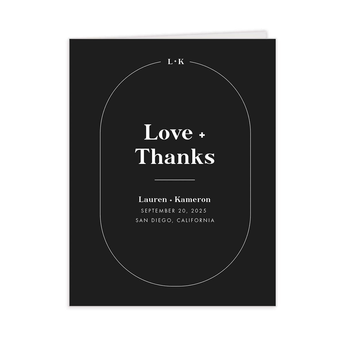 Modern Ellipse Thank You Cards