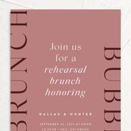 Modern Reflection Rehearsal Dinner Invitations Burgundy Signature