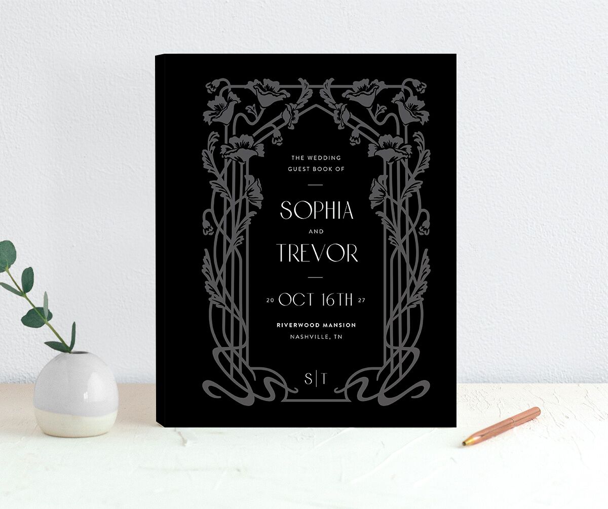Gilded Nouveau Guest Books Licorice
