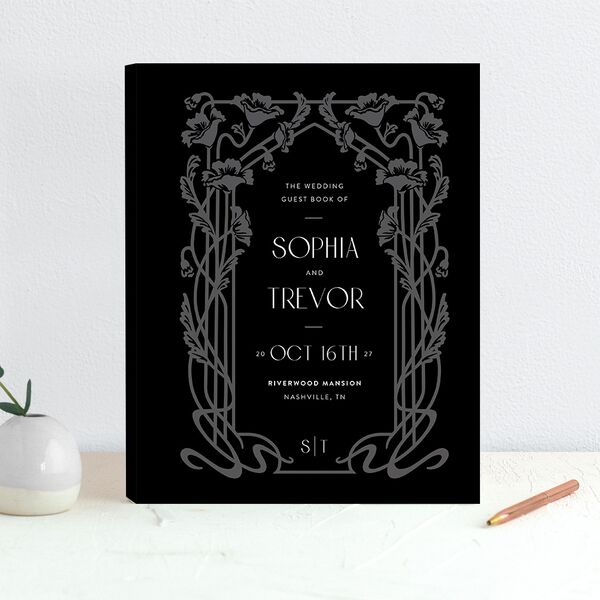 Gilded Nouveau Guest Books Licorice