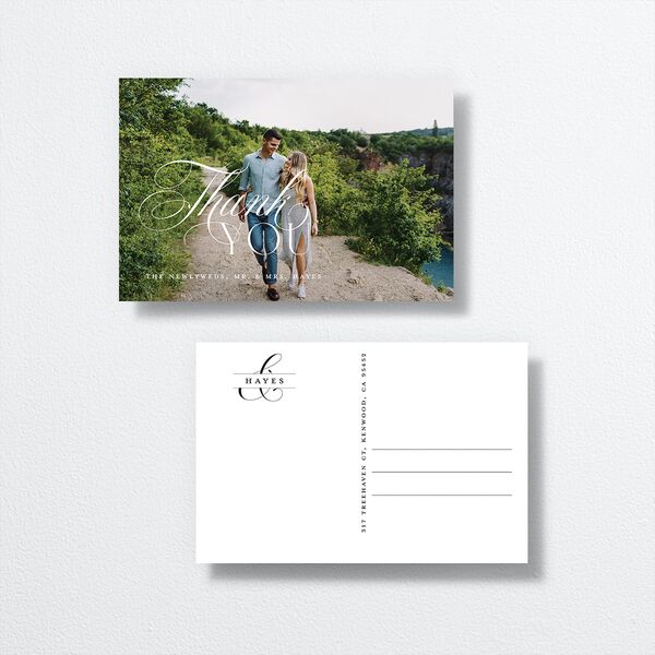 Opposites Attract Thank You Postcards Licorice