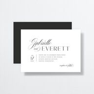 Opposites Attract Wedding Invitations Licorice Signature No