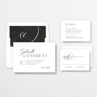 Opposites Attract Wedding Invitations Licorice Signature No