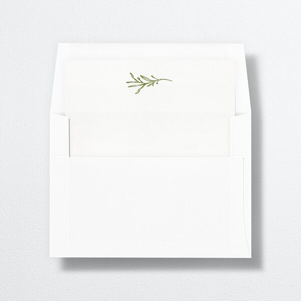 Romantic Setting Standard Envelope Liners front in Green