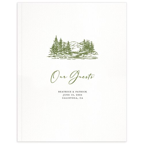 Romantic Setting Wedding Guest Book - 