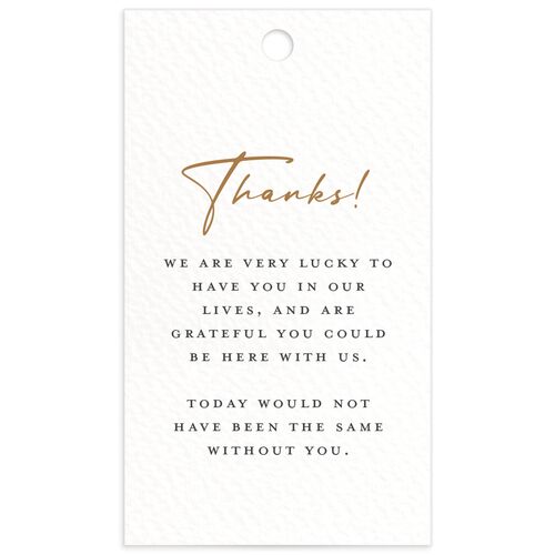 Romantic Setting Favor Gift Tags Driftwood Signature