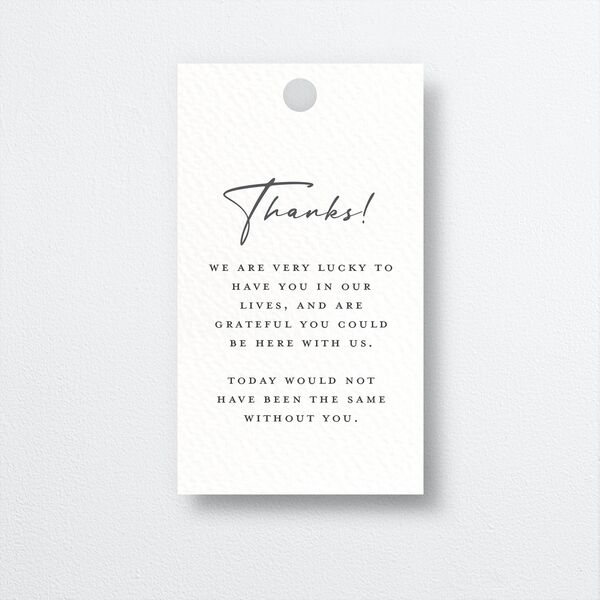 Romantic Setting Favor Gift Tags Medieval Grey Signature