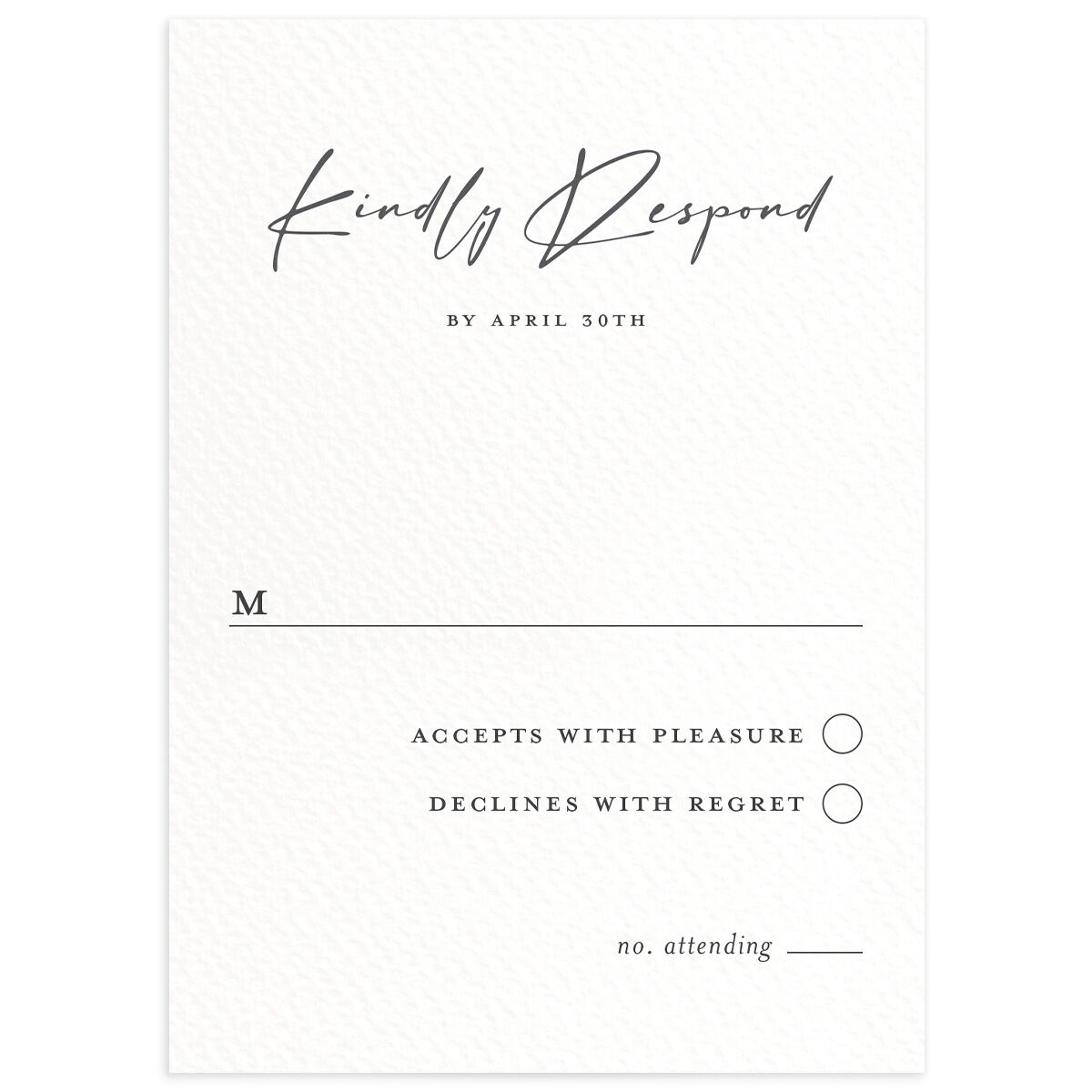 Romantic Setting Wedding Response Cards