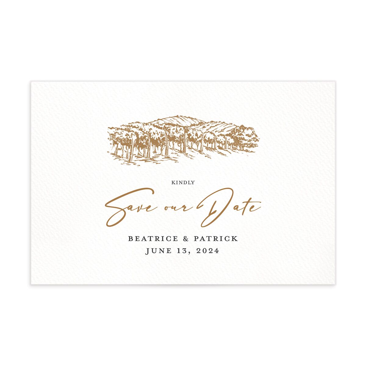 Romantic Setting Save The Date Postcards