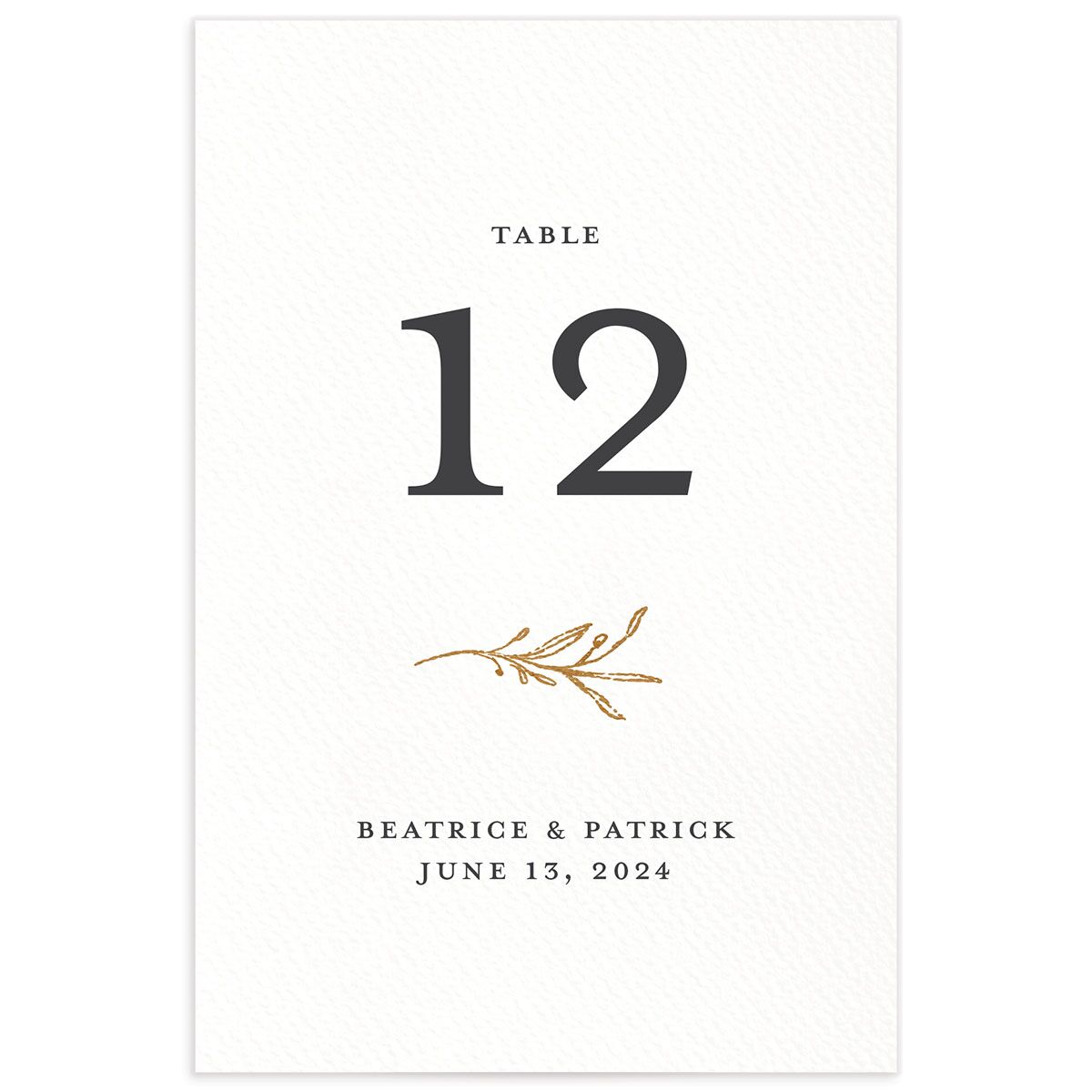 Romantic Setting Table Numbers