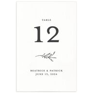 Romantic Setting Table Numbers Medieval Grey Signature