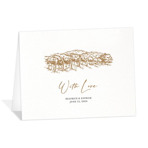 Romantic Setting Thank You Cards - 