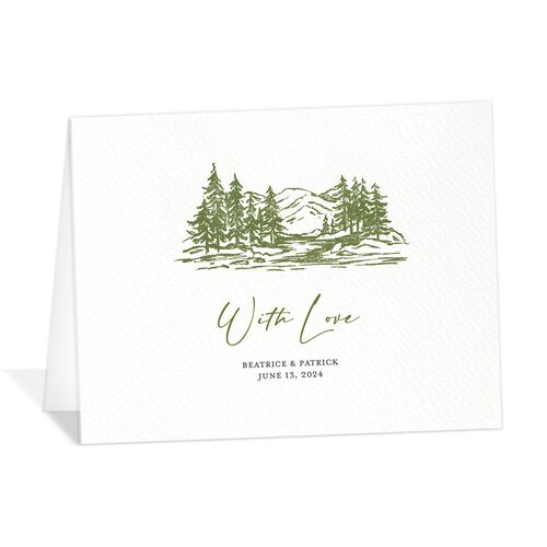Romantic Setting Thank You Cards