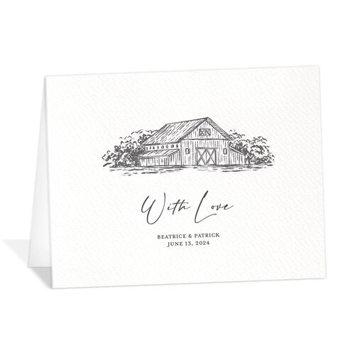 Romantic Setting Thank You Cards