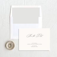 Romantic Minimal Save The Date Cards Snow Signature smooth No