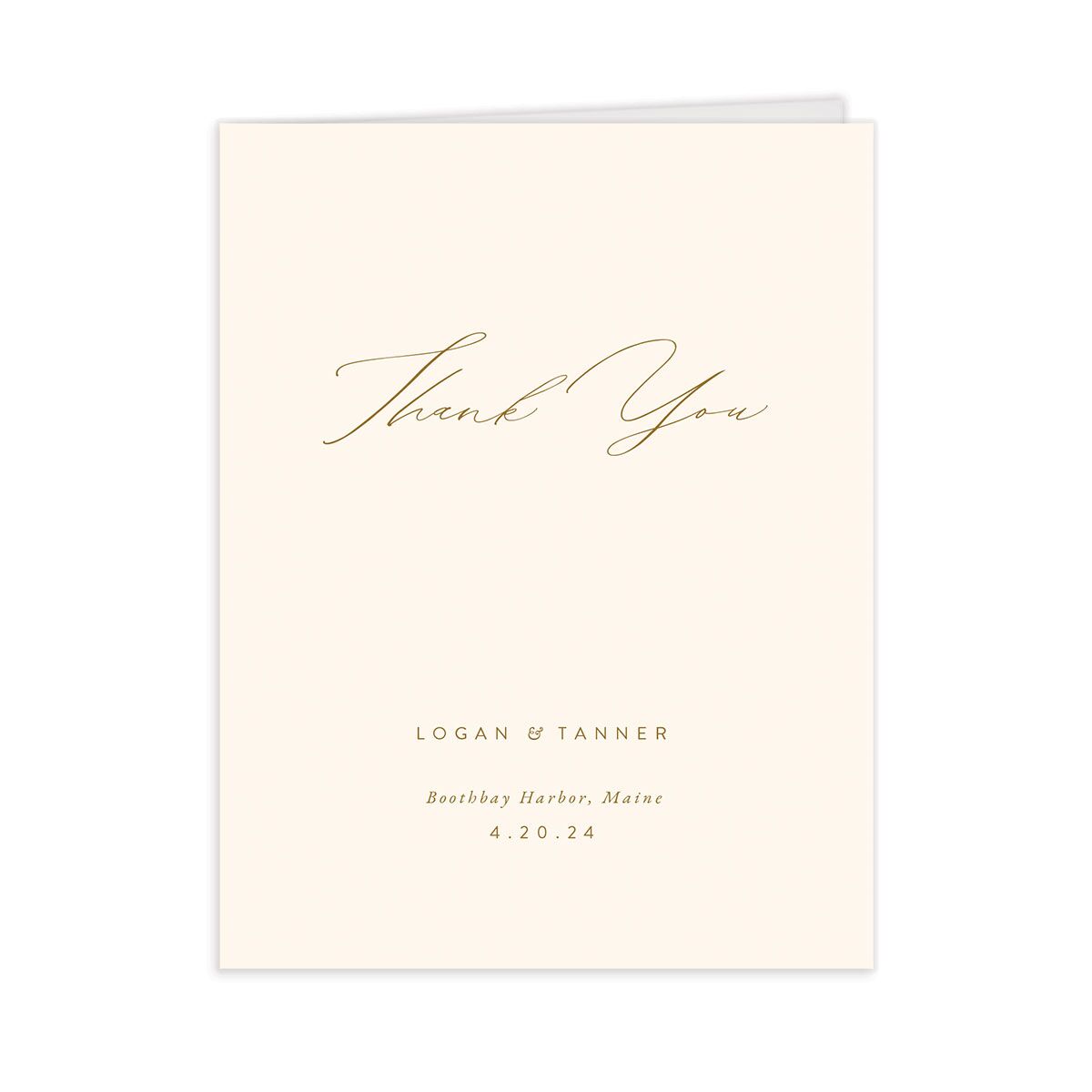 Romantic Minimal Thank You Cards