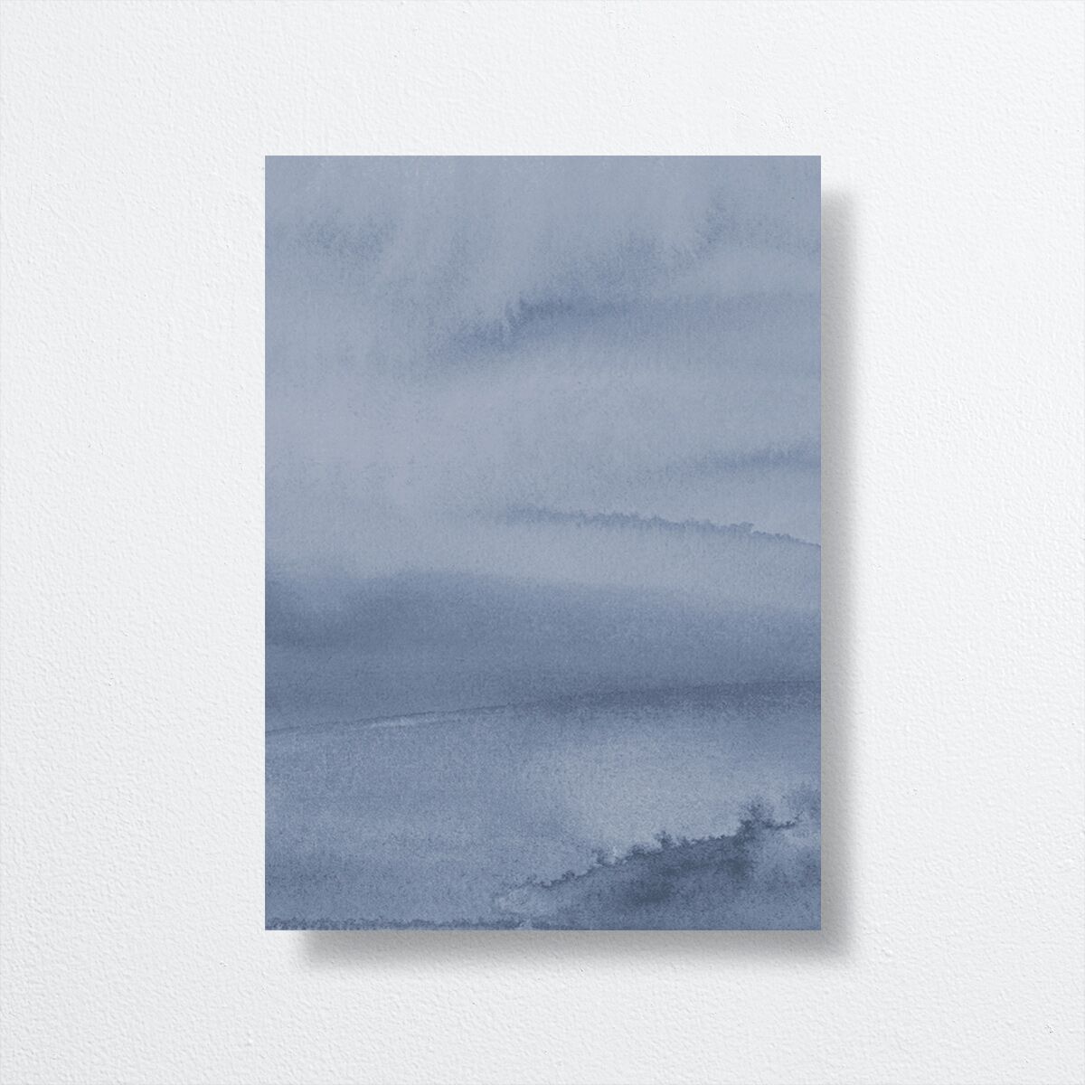 Watercolor Mountains Wedding Enclosure Cards back