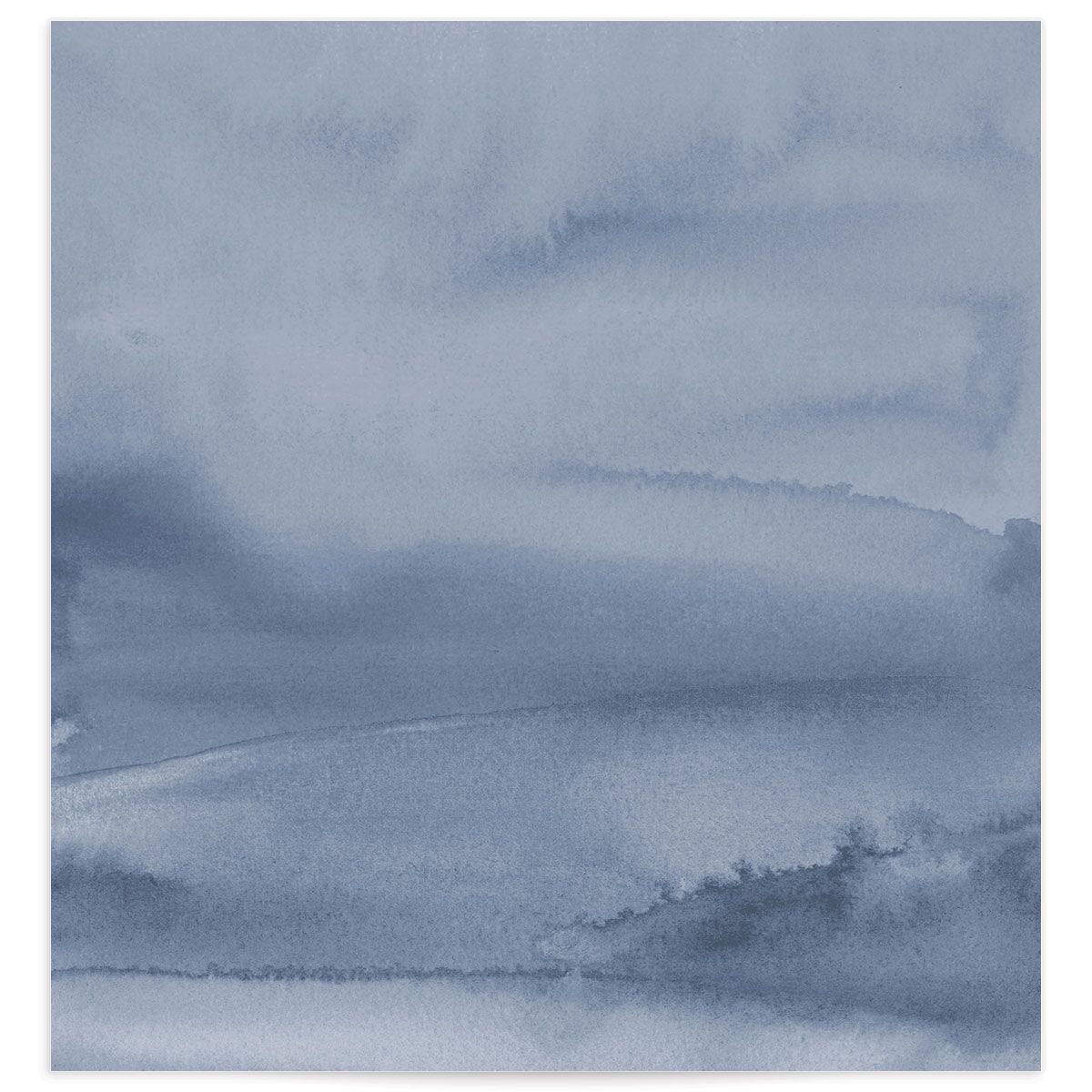 Watercolor Mountains Standard Envelope Liners front