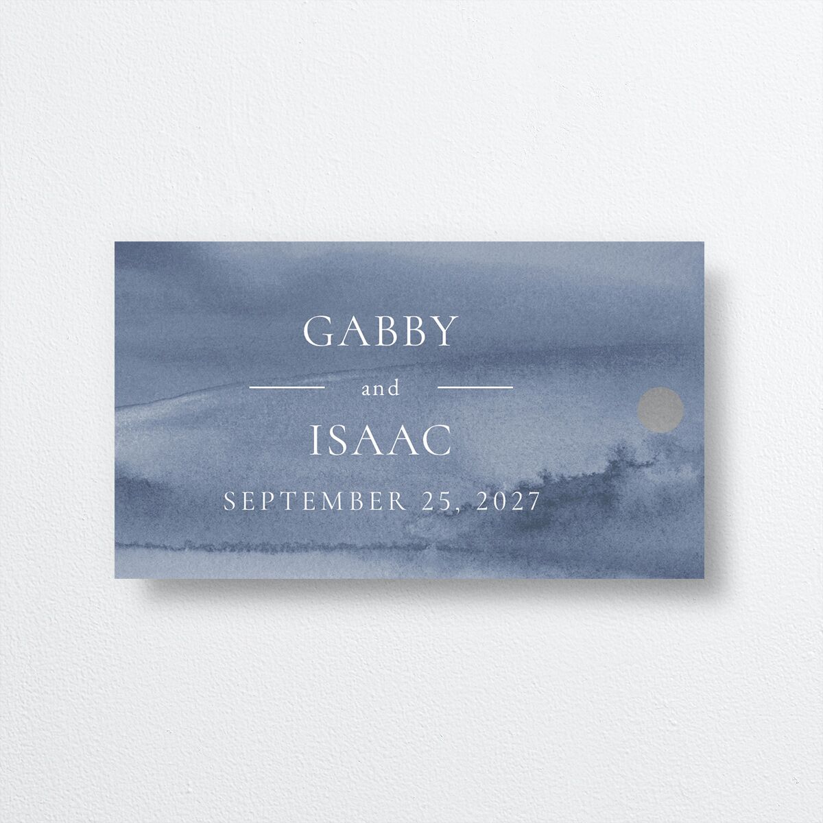 Watercolor Mountains Favor Gift Tags back