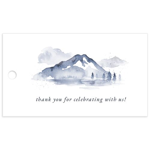 Watercolor Mountains Favor Gift Tags - 
