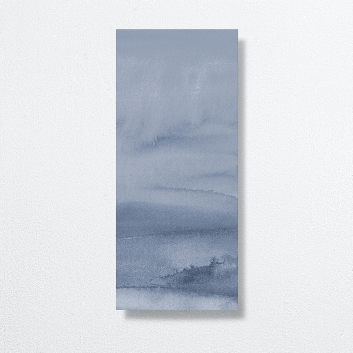 Watercolor Mountains Menus back in blue