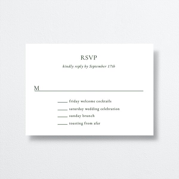 Watercolor Mountains Wedding Response Cards front