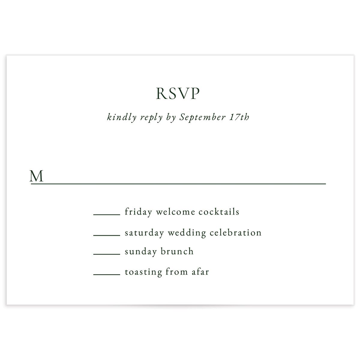 Watercolor Mountains Wedding Response Cards