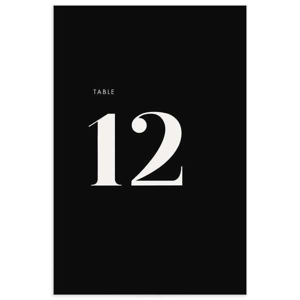 Simply Bold Table Numbers Midnight Signature