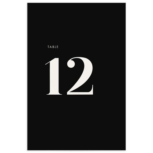 Simply Bold Table Numbers Midnight Signature