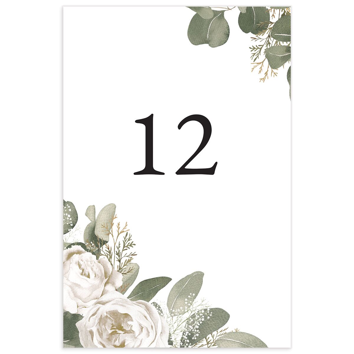 Romantic Roses Table Numbers