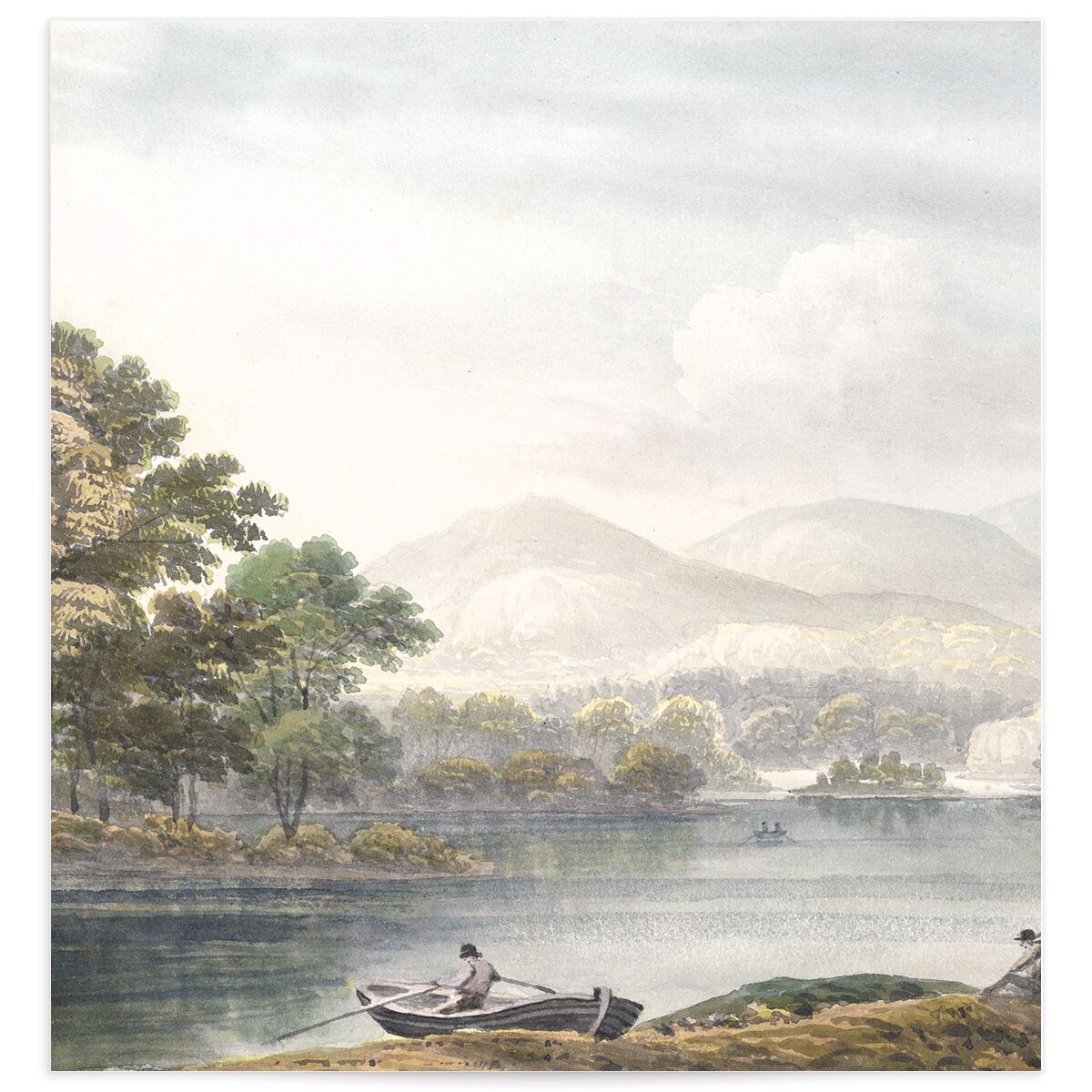 Vintage Landscape Standard Envelope Liners front
