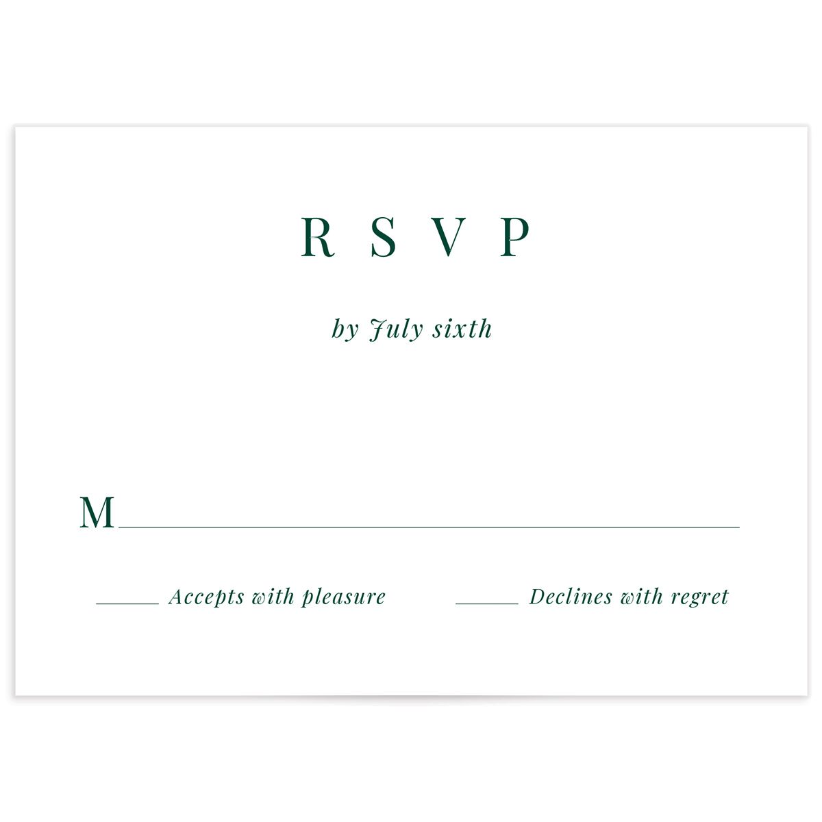 Vintage Landscape Wedding Response Cards
