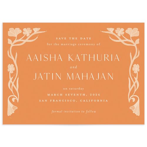 Majestic Legacy Save the Date Cards Mulberry Signature smooth No