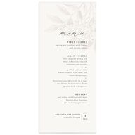 Subtle Romantic Menus Champagne Signature