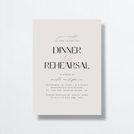 Together Rehearsal Dinner Invitations Mist Signature
