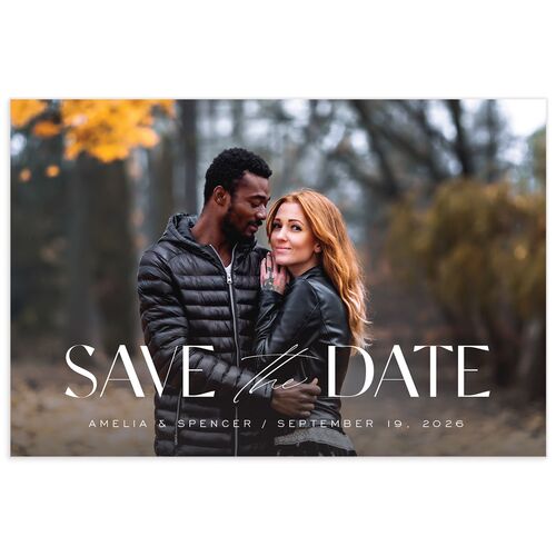 Together Save The Date Postcards  Licorice