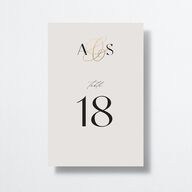 Together Table Numbers Gold Mist Signature
