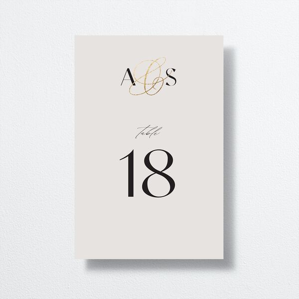 Together Table Numbers Gold Mist Signature
