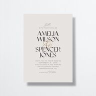 Together Wedding Invitations Gold Mist Signature No