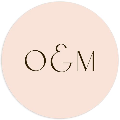 Boho Texture Wedding Stickers Blush