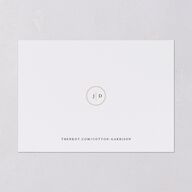 Classic Greenery Save The Date Cards Ocean Signature smooth Blank No Standard