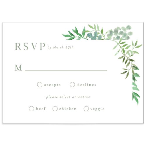 Vines Wedding Response Cards