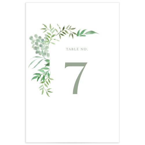 Vines Table Numbers