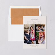 Eclectic Adornment Save the Date Cards Peony Signature smooth Blank No Standard
