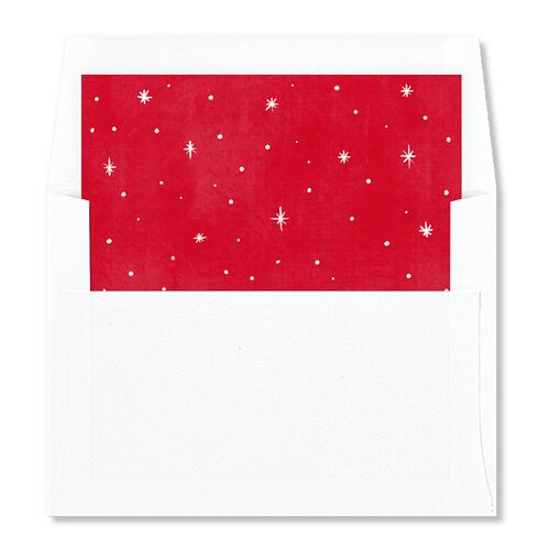 Vintage Christmas Ornaments Envelope Liners Barely Peach Standard