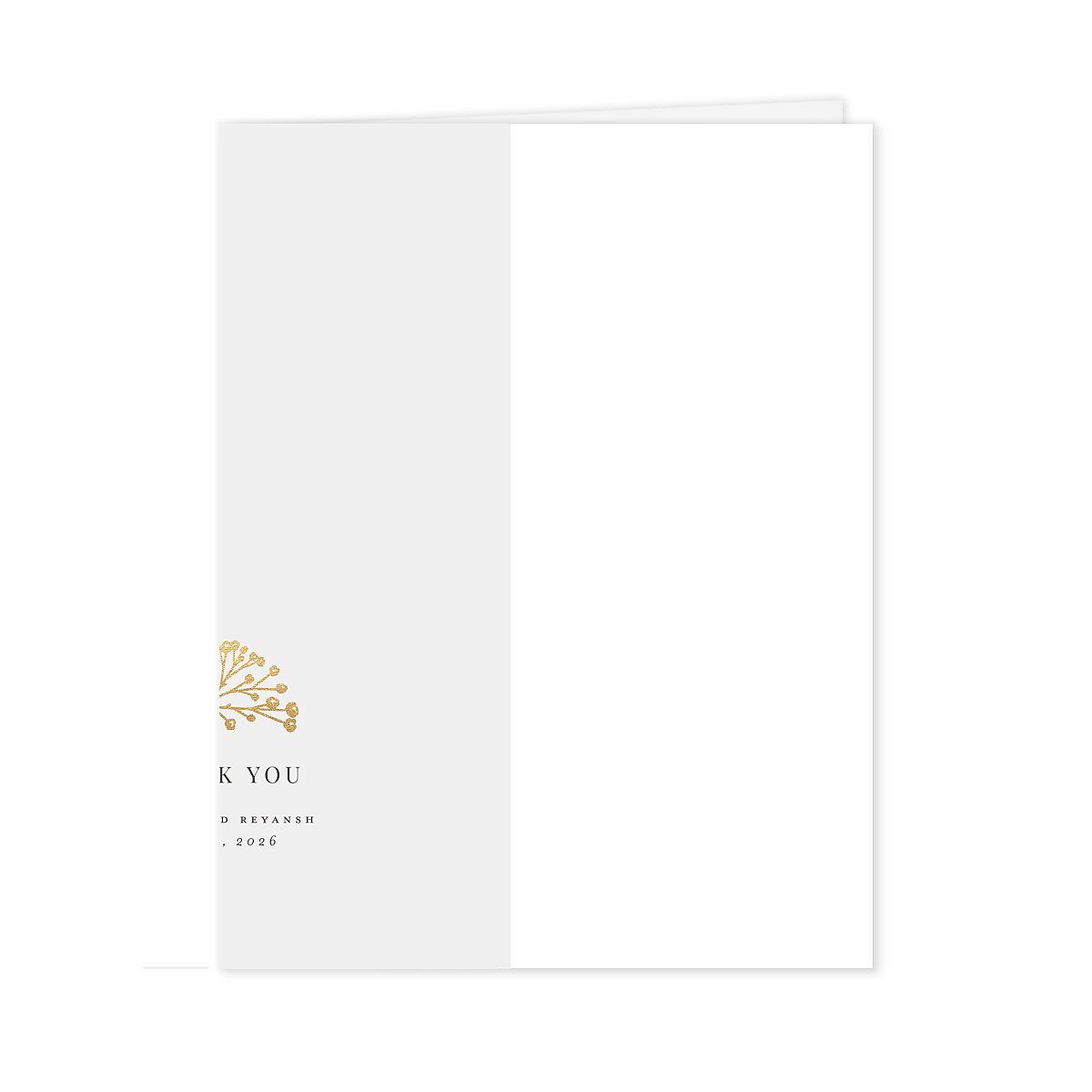 Baby's Breath Thank You Cards